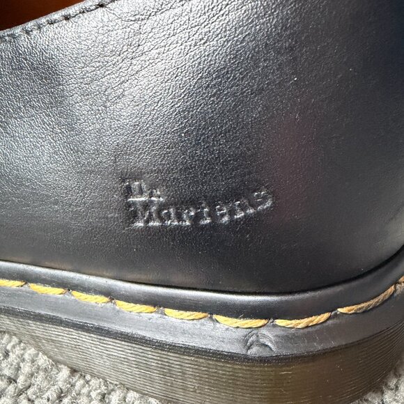 Dr. Martens 1461 Smooth Leather Oxford Shoes Men's Size 14 -3 hole Black - VGUC - Picture 5 of 13